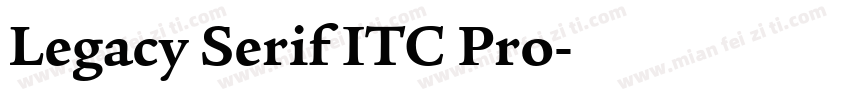 Legacy Serif ITC Pro字体转换
